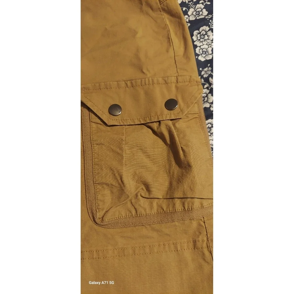 NEW Columbia OMNI-SHADE 50 Womens Size 12 Musturd Zipper Activity Skirt Hiking
